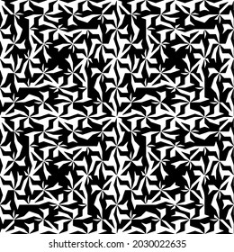 Seamless vector pattern in geometric ornamental style  for wallpapers and backgrounds. Black  ornament.
