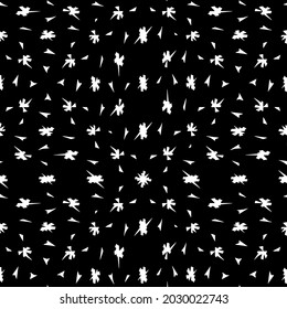 Seamless vector pattern in geometric ornamental style  for wallpapers and backgrounds. Black  ornament.