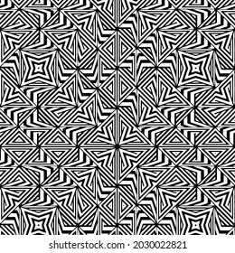 Nahtlose Vektormuster im geometrischen Zierstil für Bildschirmhintergründe und Hintergründe. Schwarze Ornamente.
