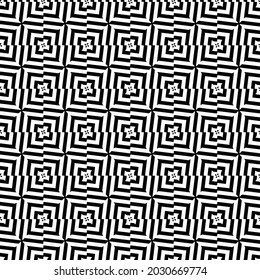 Seamless vector pattern in geometric ornamental style. Black  ornament.