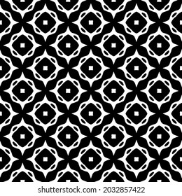 
Seamless vector pattern in geometric ornamental style. Black  ornament.