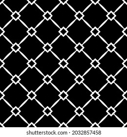 
Seamless vector pattern in geometric ornamental style. Black  ornament.