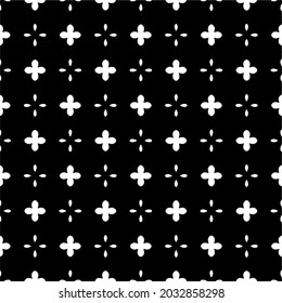 
Seamless vector pattern in geometric ornamental style. Black  ornament.