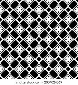 Seamless vector pattern in geometric ornamental style. Black  ornament.