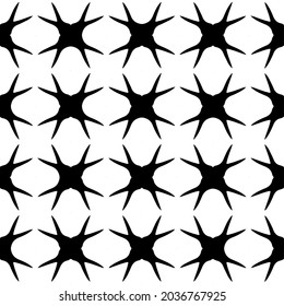 Seamless vector pattern in geometric ornamental style. Black  ornament.