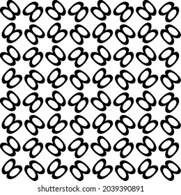 Seamless vector pattern in geometric ornamental style. Black and white pattern.
