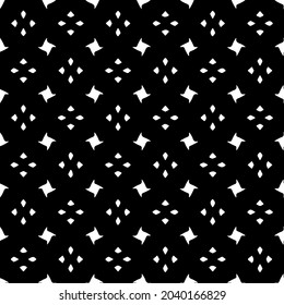 Seamless vector pattern in geometric ornamental style. Black  ornament.