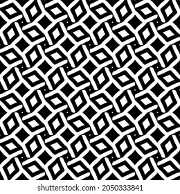 Seamless vector pattern in geometric ornamental style. Black  pattern.