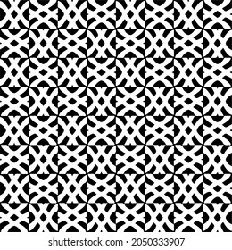 Seamless vector pattern in geometric ornamental style. Black  pattern.