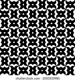 Seamless vector pattern in geometric ornamental style. Black  pattern.