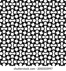 Seamless vector pattern in geometric ornamental style. Black  pattern.
