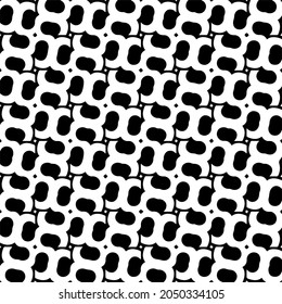 Seamless vector pattern in geometric ornamental style. Black  pattern.