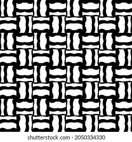 Seamless vector pattern in geometric ornamental style. Black  pattern.