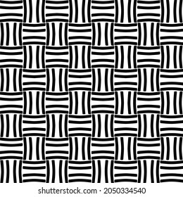 Seamless vector pattern in geometric ornamental style. Black  pattern.