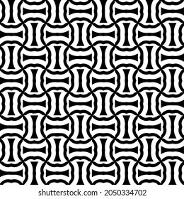 Seamless vector pattern in geometric ornamental style. Black  pattern.