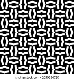 Seamless vector pattern in geometric ornamental style. Black  pattern.