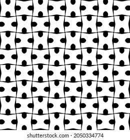 Seamless vector pattern in geometric ornamental style. Black  pattern.