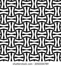 Seamless vector pattern in geometric ornamental style. Black  pattern.