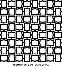 Seamless vector pattern in geometric ornamental style. Black  pattern.