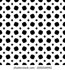 Seamless vector pattern in geometric ornamental style. Black  pattern.