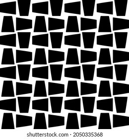Seamless vector pattern in geometric ornamental style. Black  pattern.