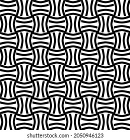 Seamless vector pattern in geometric ornamental style. Black  pattern.