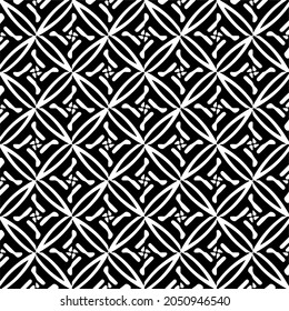 Seamless vector pattern in geometric ornamental style. Black  pattern.