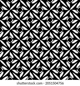 Seamless vector pattern in geometric ornamental style. Black  pattern.