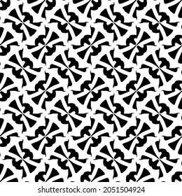 Seamless vector pattern in geometric ornamental style. Black  pattern.