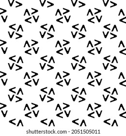 Seamless vector pattern in geometric ornamental style. Black  pattern.