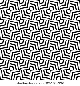 Seamless vector pattern in geometric ornamental style. Black  pattern.