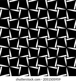 Seamless vector pattern in geometric ornamental style. Black  pattern.