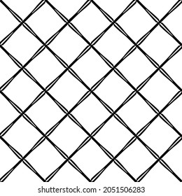 Seamless vector pattern in geometric ornamental style. Black  pattern.
