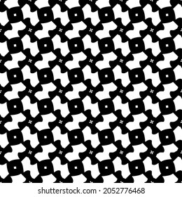 Seamless vector pattern in geometric ornamental style. Black  pattern.