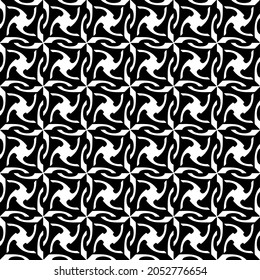 Nahtlose Vektormuster im geometrischen Zierstil. Schwarzes Muster.