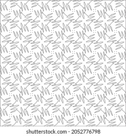 Seamless vector pattern in geometric ornamental style. Black  pattern.