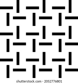 Seamless vector pattern in geometric ornamental style. Black  pattern.