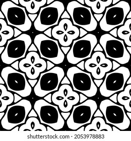 Patrón vectorial sin foco en estilo ornamental geométrico. Patrón negro.