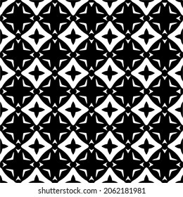 Seamless vector pattern in geometric ornamental style. Black  pattern.