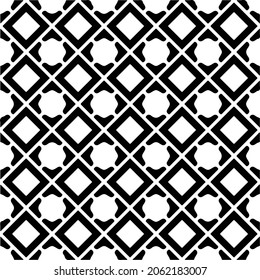 Patrón vectorial sin foco en estilo ornamental geométrico. Patrón negro.