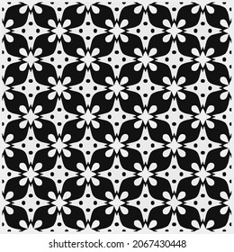 Seamless vector pattern in geometric ornamental style. Black  pattern.Design element for prints, backgrounds, template, web pages 

and textile pattern. Geometric art.