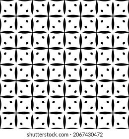 Seamless vector pattern in geometric ornamental style. Black  pattern.Design element for prints, backgrounds, template, web pages 
and textile pattern. Geometric art.