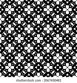 Seamless vector pattern in geometric ornamental style. Black  pattern.Design element for prints, backgrounds, template, web pages 
and textile pattern. Geometric art.