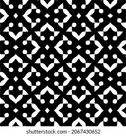 Seamless vector pattern in geometric ornamental style. Black  pattern.Design element for prints, backgrounds, template, web pages 
and textile pattern. Geometric art.