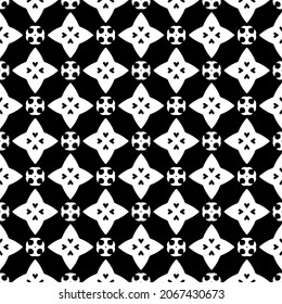 Seamless vector pattern in geometric ornamental style. Black  pattern.Design element for prints, backgrounds, template, web pages 
and textile pattern. Geometric art.