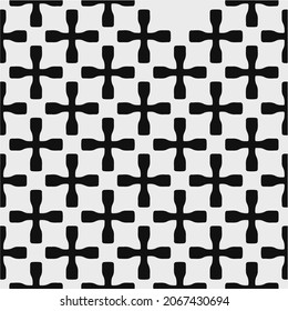 Seamless vector pattern in geometric ornamental style. Black  pattern.Design element for prints, backgrounds, template, web pages 

and textile pattern. Geometric art.