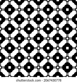 Seamless vector pattern in geometric ornamental style. Black  pattern.Design element for prints, backgrounds, template, web pages 
and textile pattern. Geometric art.