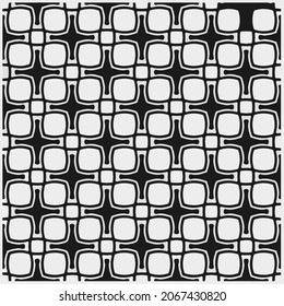 Seamless vector pattern in geometric ornamental style. Black  pattern.Design element for prints, backgrounds, template, web pages 
and textile pattern. Geometric art.