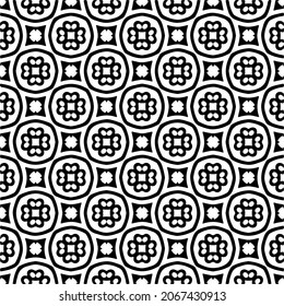 Seamless vector pattern in geometric ornamental style. Black  pattern.Design element for prints, backgrounds, template, web pages 
and textile pattern. Geometric art.