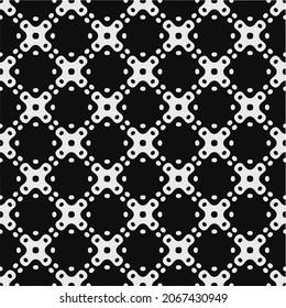 Seamless vector pattern in geometric ornamental style. Black  pattern.Design element for prints, backgrounds, template, web pages 
and textile pattern. Geometric art.